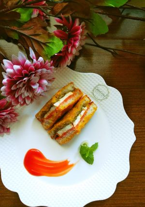 A picture of Sandwich paneer pakora.