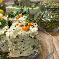 A picture of Whole Moong Daal Dhokla – Perfect Breakfast.