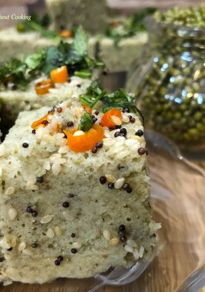 A picture of Whole Moong Daal Dhokla – Perfect Breakfast.