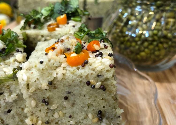 Step-by-Step Guide to Prepare Super Quick Homemade Whole Moong Daal Dhokla – Perfect Breakfast
