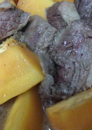 Hình của món Beef chew Papaya.