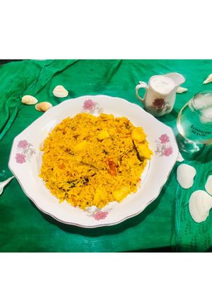 A picture of Veg biryani.