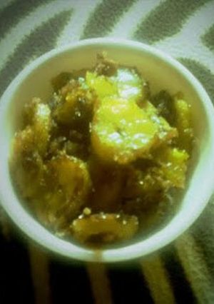 A picture of Yumm!!caramelised banana delight.