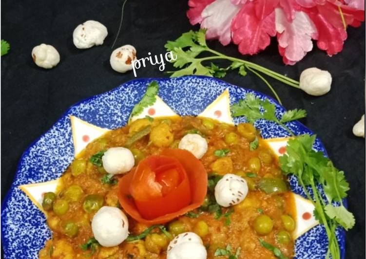 How to Make Super Quick Homemade Matar Makhane ki Sabji