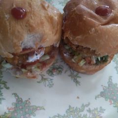 Veg Tikki Burger A picture of Veg Tikki Burger.