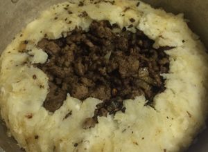 Una foto de Torta del pastor (Shepherd's Pie) a lo criollo