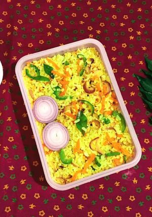 A picture of Vegetable Poha.
