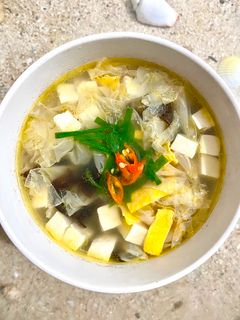 Foto resep Sup Jamur Kembang Tahu