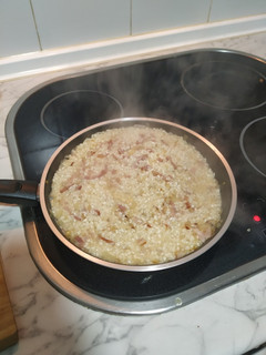 Una foto de Risotto de bacon