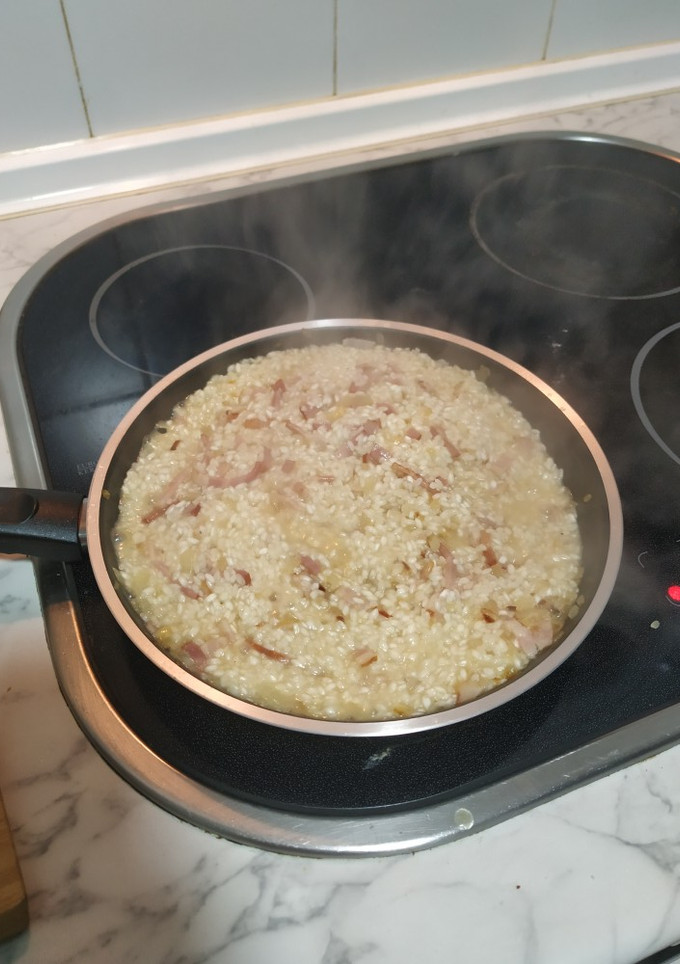 Una foto de Risotto de bacon