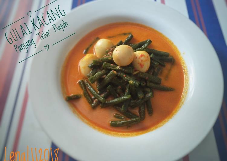 Bahan Membuat Gulai Kacang Panjang Telur Puyuh Anti Gagal