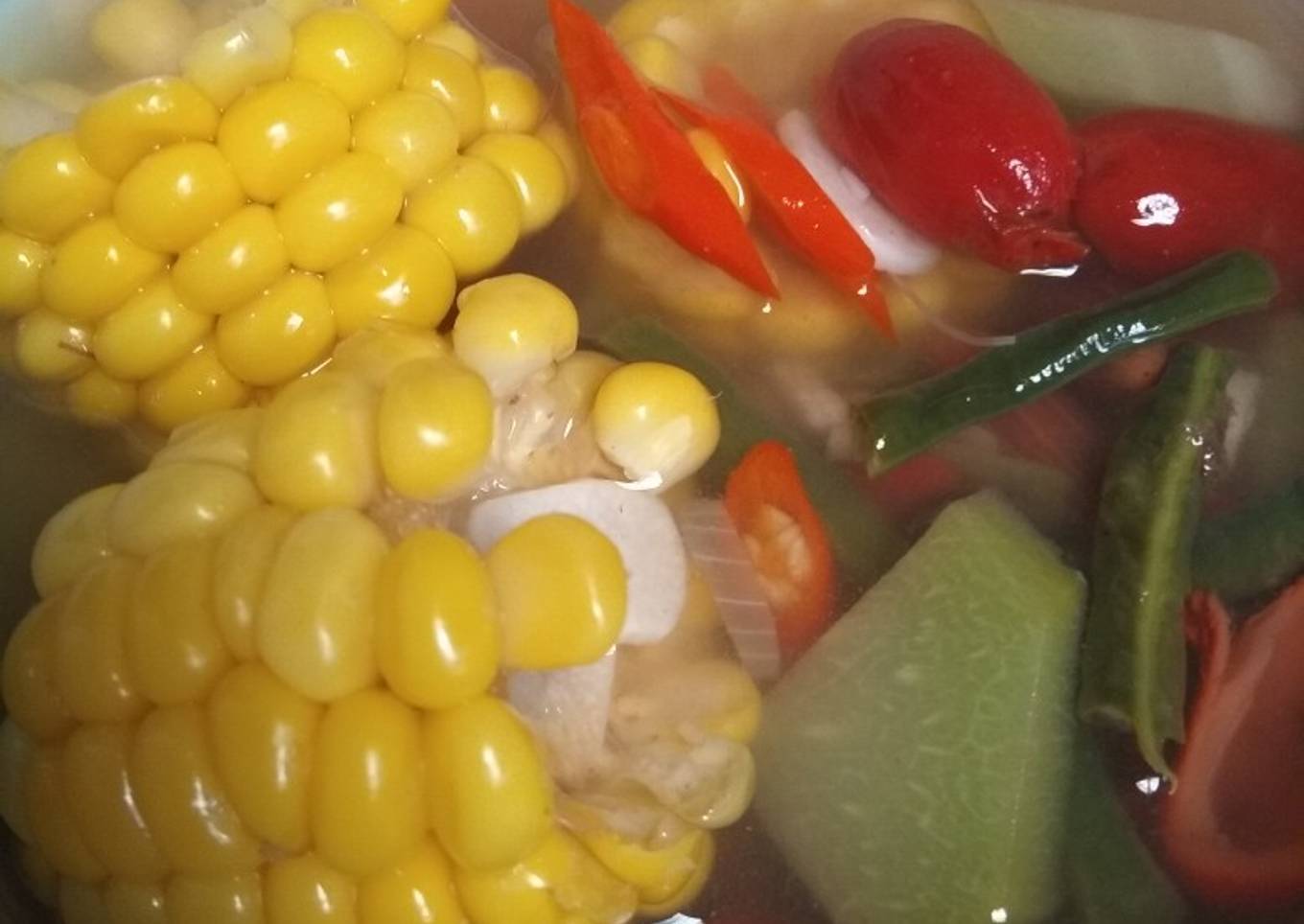 Acar sayuran segar dan transparan