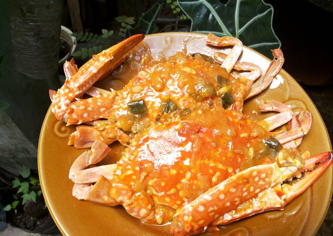 Resep Kepiting Pedas Manis ala ala Crazy Crab 😁 oleh Sari