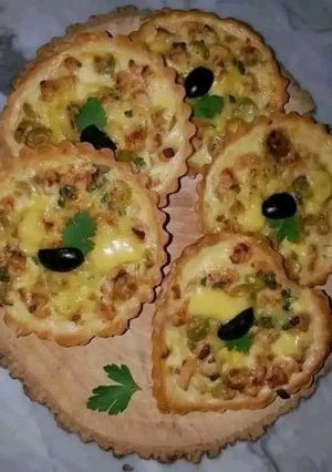 صورة لوصفة كيش بالدجاج والبيشاميل 🇩🇿🇩🇿
