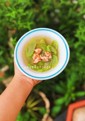Hình của món Canh mướp hương nấu tôm.