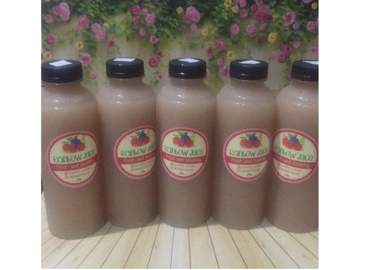 Langkah Mudah untuk Membuat Diet Juice Pear Kiwi Soursop Pomegranate, Lezat Sekali