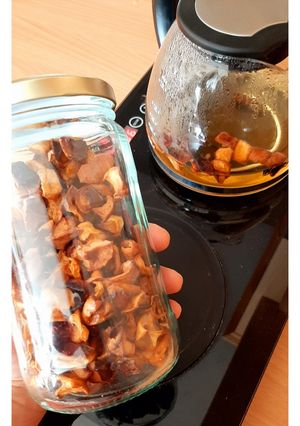 عکسی از دستور سیب خشک مخصوص چایی☕