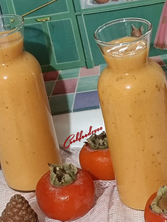 عکسی از دستور اسموتی خرمالو و نارنگی