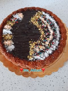 عکسی از دستور 🎂کیک وانیلی با رویه شکلاتی