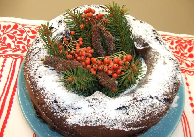 Foto principal de Tarta de cacao y moras para Navidad