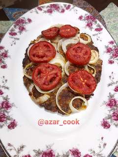 عکسی از دستور شامی مرغ و گوشت تنوری