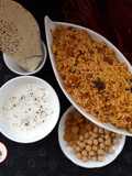 Protein rich Chole Gatta Pulav