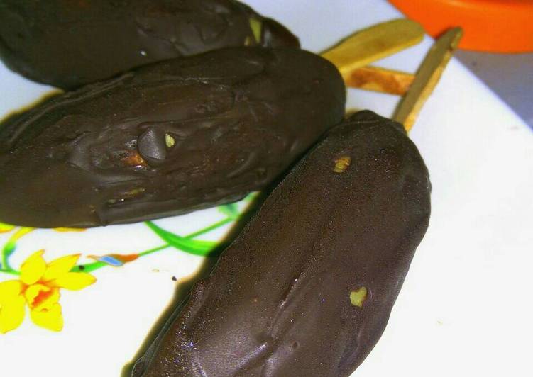 Es pisang cokelat ala inay