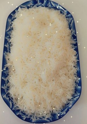 صورة لوصفة رز بسمتي على الطريقة السريعة