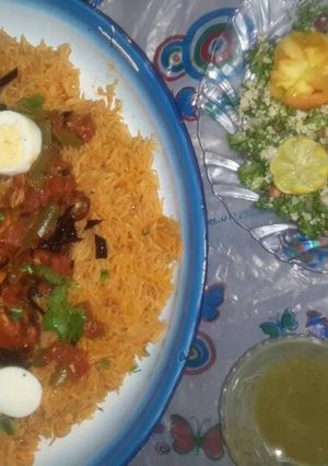 صورة لوصفة كبسة دجاج على طريقتي