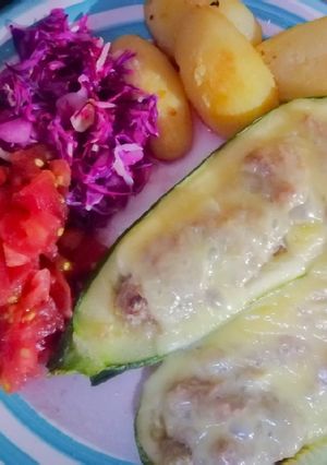 Una foto de Zapallo italiano relleno