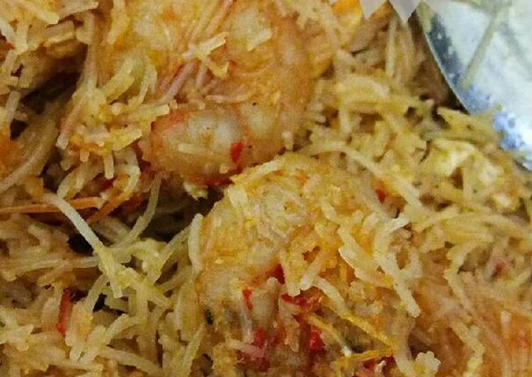 Resep Bihun Goreng Udang, Enak Banget