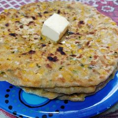 Chana dal paratha A picture of Chana dal paratha.