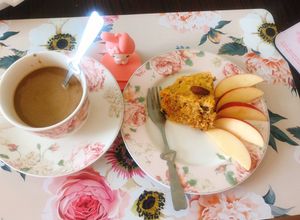 รูปของ เค้กกล้วยหอม มูสลี่ เนยถั่วBanana Healthy cakeLovely Healthy😍