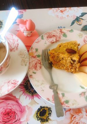 รูปของ เค้กกล้วยหอม มูสลี่ เนยถั่วBanana Healthy cakeLovely Healthy😍