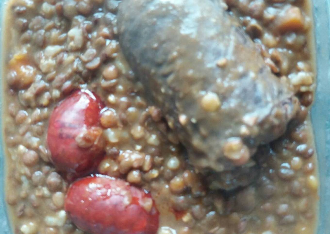 Lentejas Pardina con arroz integral