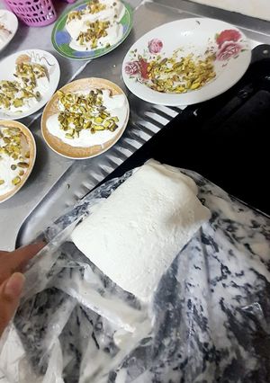 صورة لوصفة بوظة عربية بفستق الحلبي