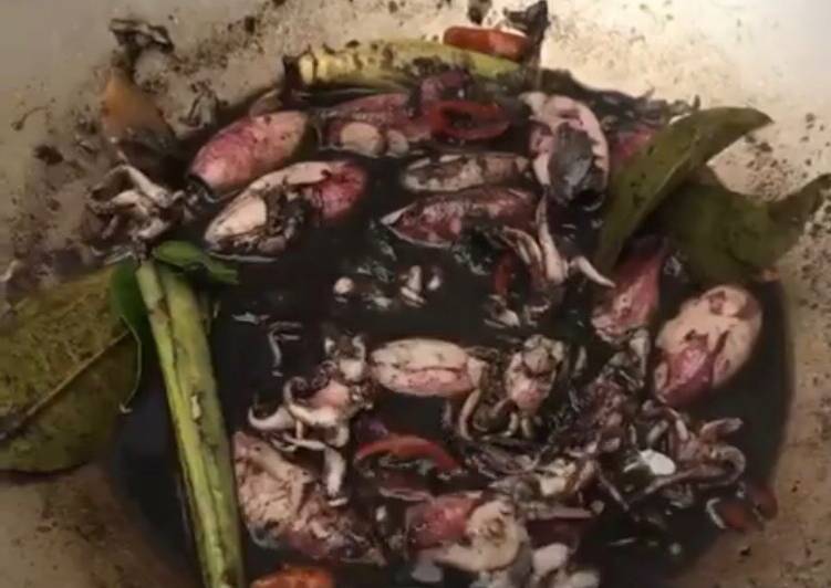 Resep Cumi balakutak/cumi hitam dijamin enak yang praktis