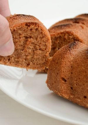Una foto de Budín de manzana