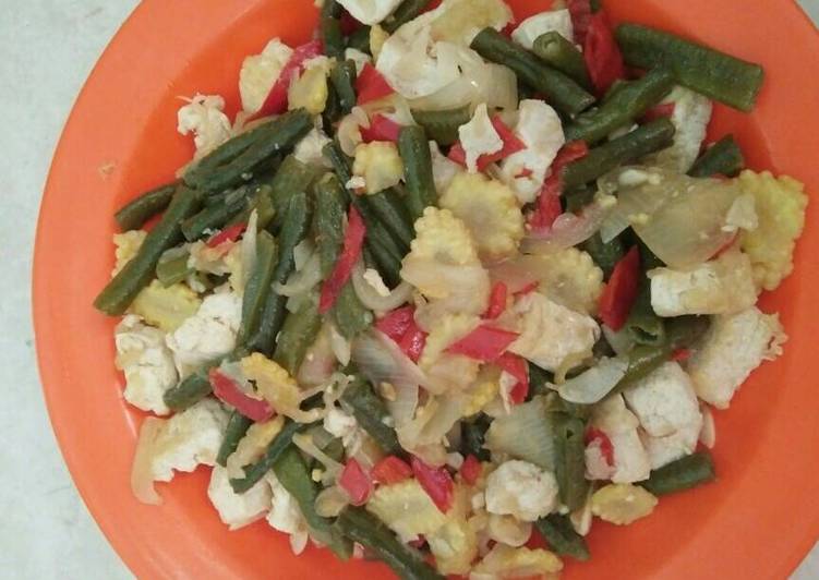 Resep Tumis kacang panjang, jagung janten dan tahu, Sempurna