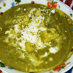 A picture of Palak paneer(no onion no garlic).