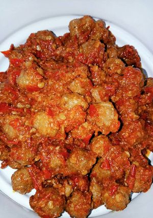 Foto resep Nanna's Sambal Goreng KRENI Pedas! (bola2 kecil daging sapi)