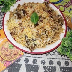 A picture of Masaledar Beef Biryani.