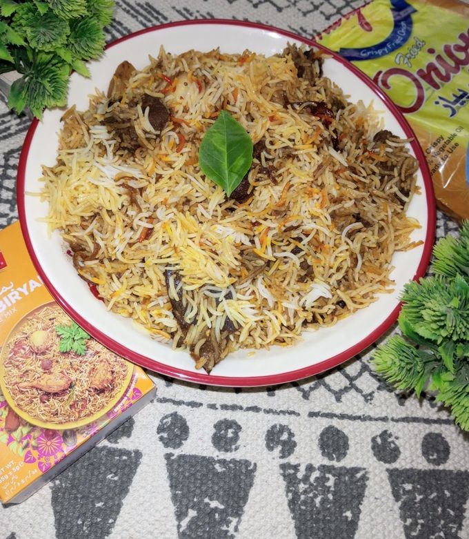 A picture of Masaledar Beef Biryani.