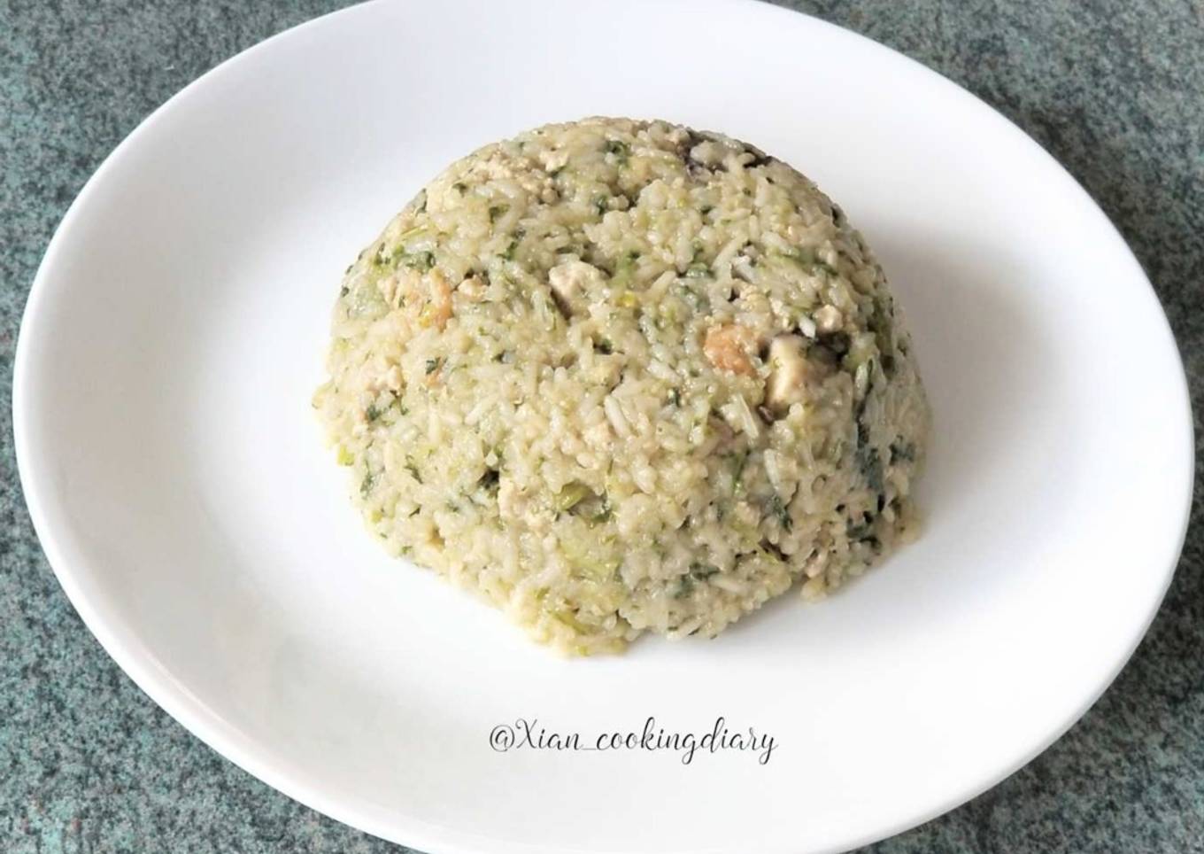 Nasi kua Chai (Chinese Mustard green Rice)