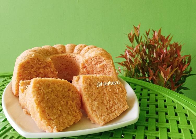 Recipe: Perfect Strawberry cake by oatmeal (bolu diet gluten free)
