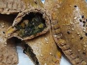 Una foto de harina de avena empanada