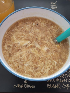 Una foto de Sopa de huevo china (egg drop soup)