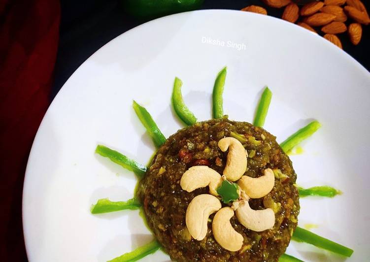Simple Way to Make Super Quick Homemade Capsicum halwa
