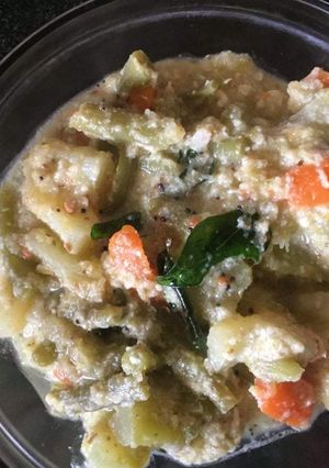 A picture of Aviyal (Mixed vegetables curry) Recipe.