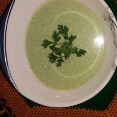 A picture of Coriander raita🌿.